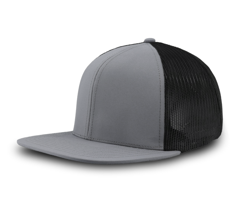 GENERAL-Custom hat-Flatbill-Snapback-Charcoal-black- Zapped Headwear