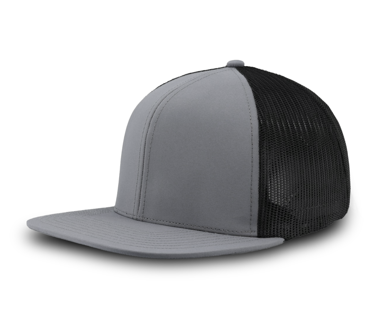 GENERAL-Custom hat-Flatbill-Snapback-charcoal-black- Zapped Headwear