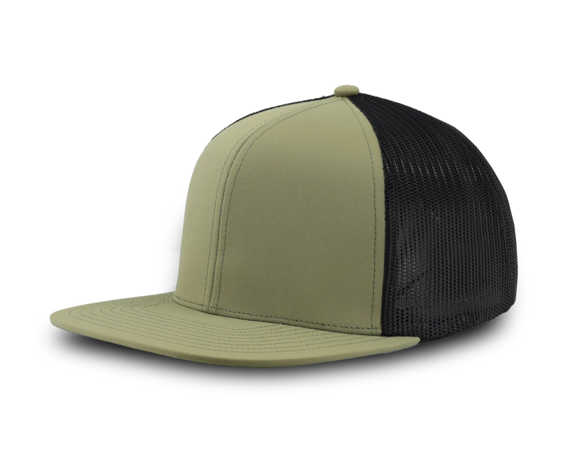 GENERAL-Custom hat-Flatbill-Snapback-Loden-Black- Zapped Headwear