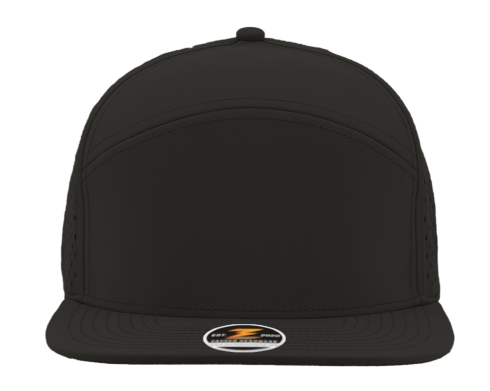 Black Custom Hat youth osprey 7 panel snapback hat