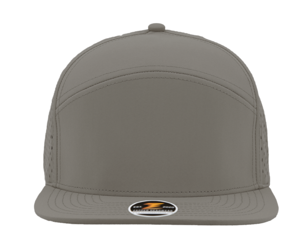 Grey Custom Hat youth osprey 7 panel snapback hat