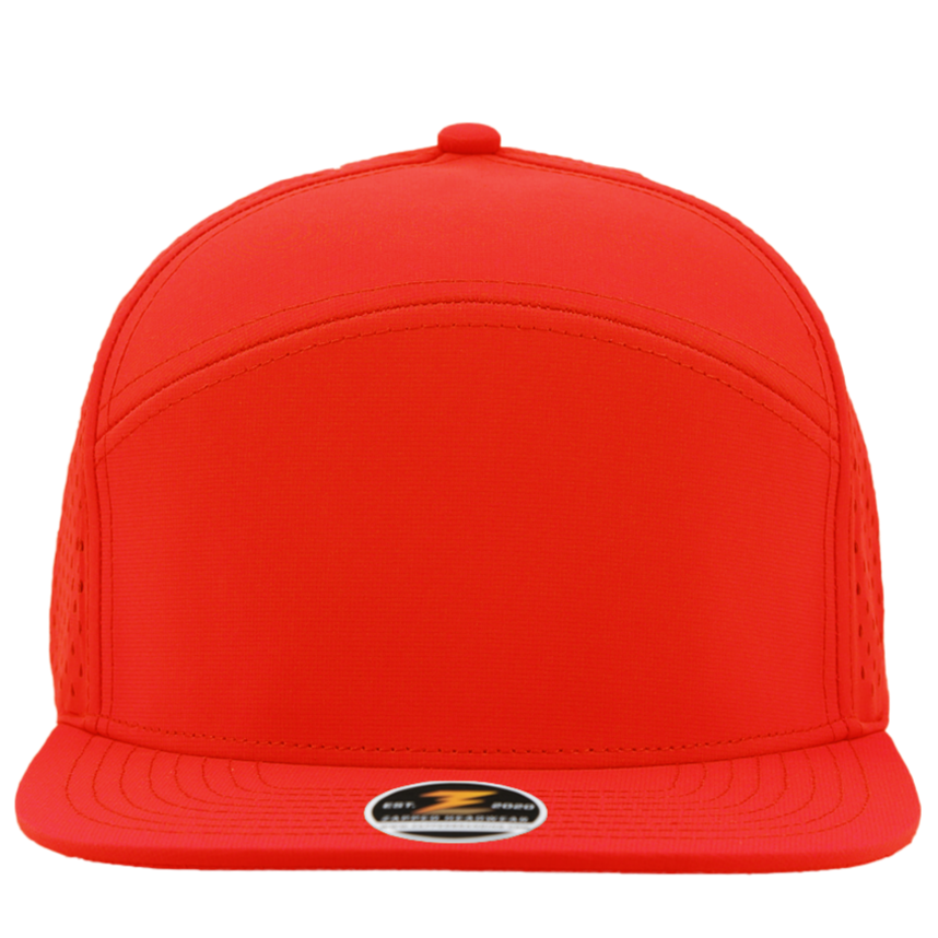 Red Custom Hat youth osprey 7 panel snapback hat