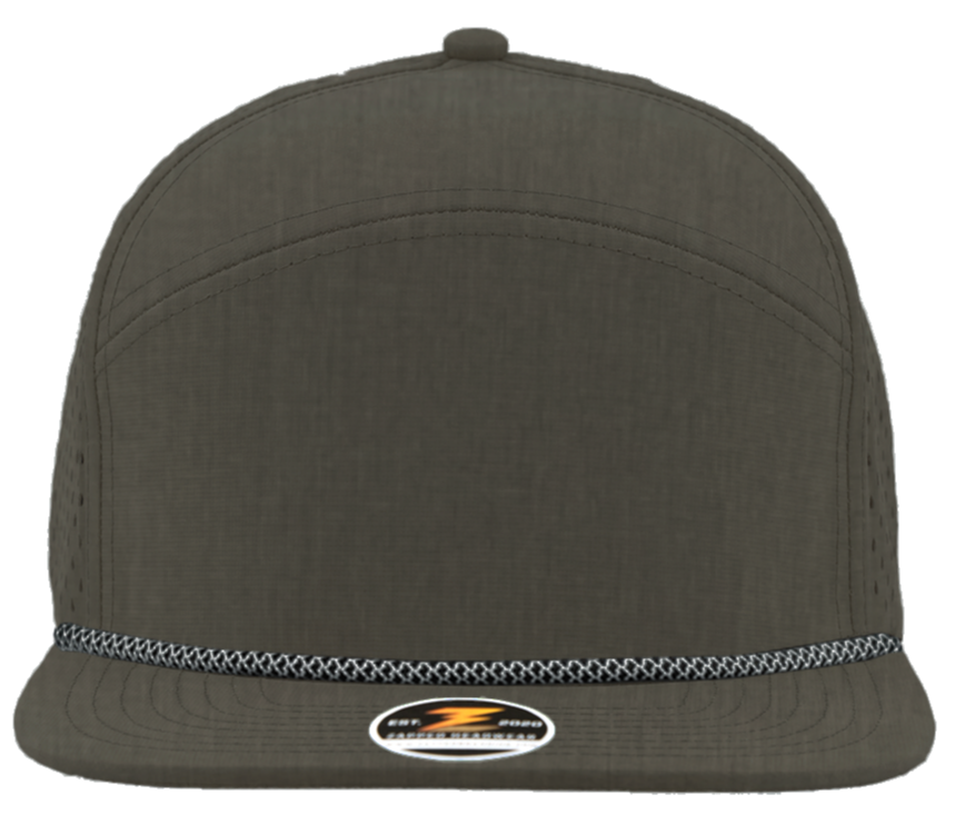 Osprey Custom Hat Graphite Grey chainlink rope brim snapback 7 panel hat