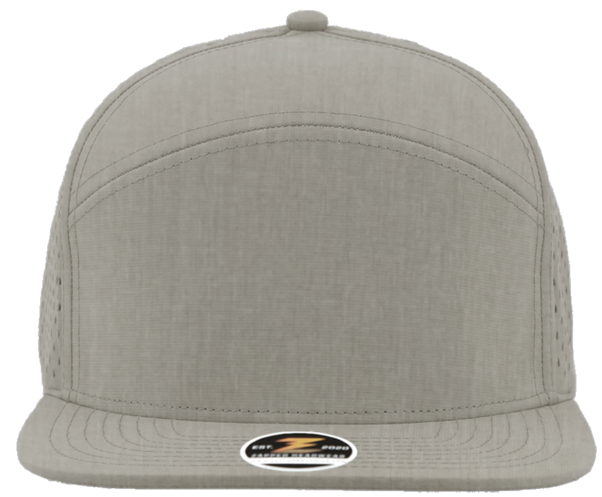 Heather grey 7 panel snapback osprey Custom Hat 