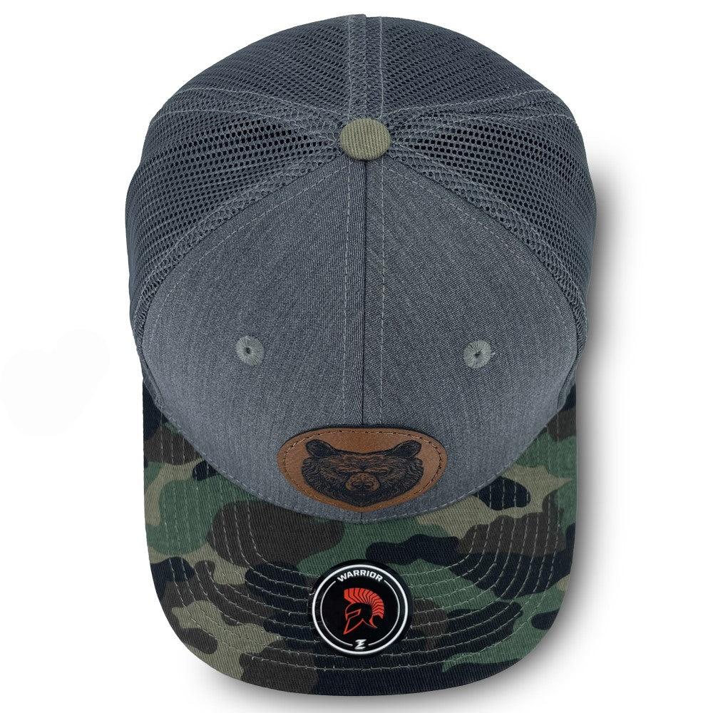 Zapped Headwear Warrior Trucker Hat - Tough Bear