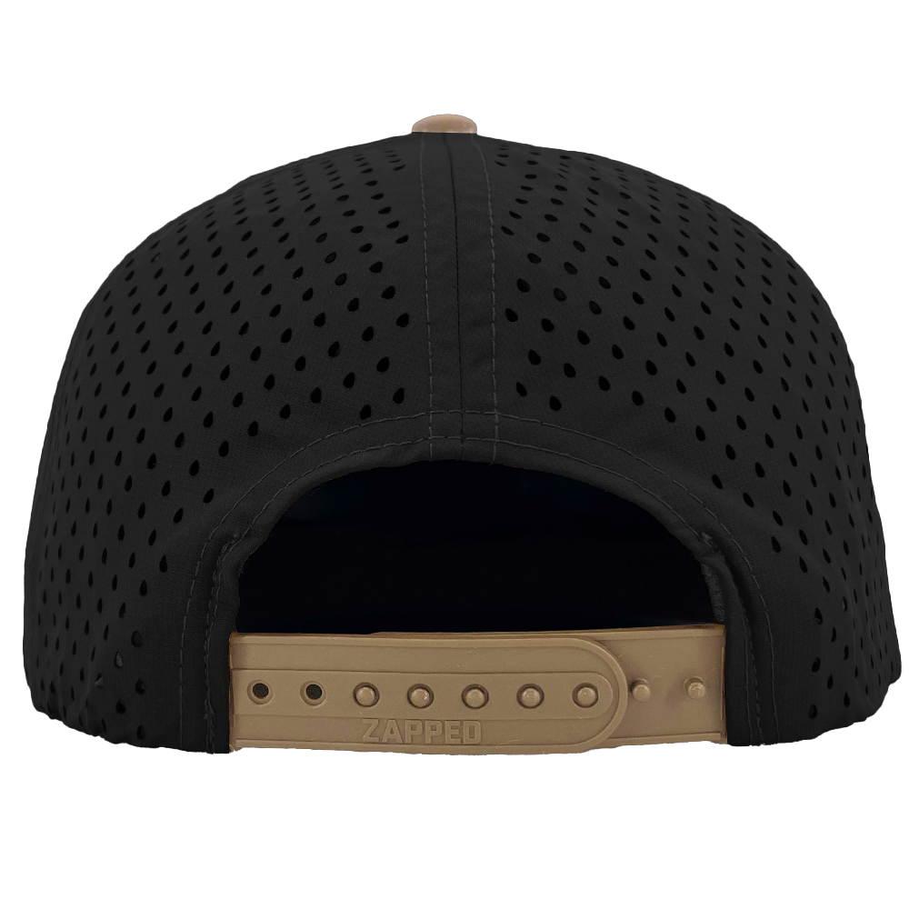 Custom hat for embroider 6 panel black khaki