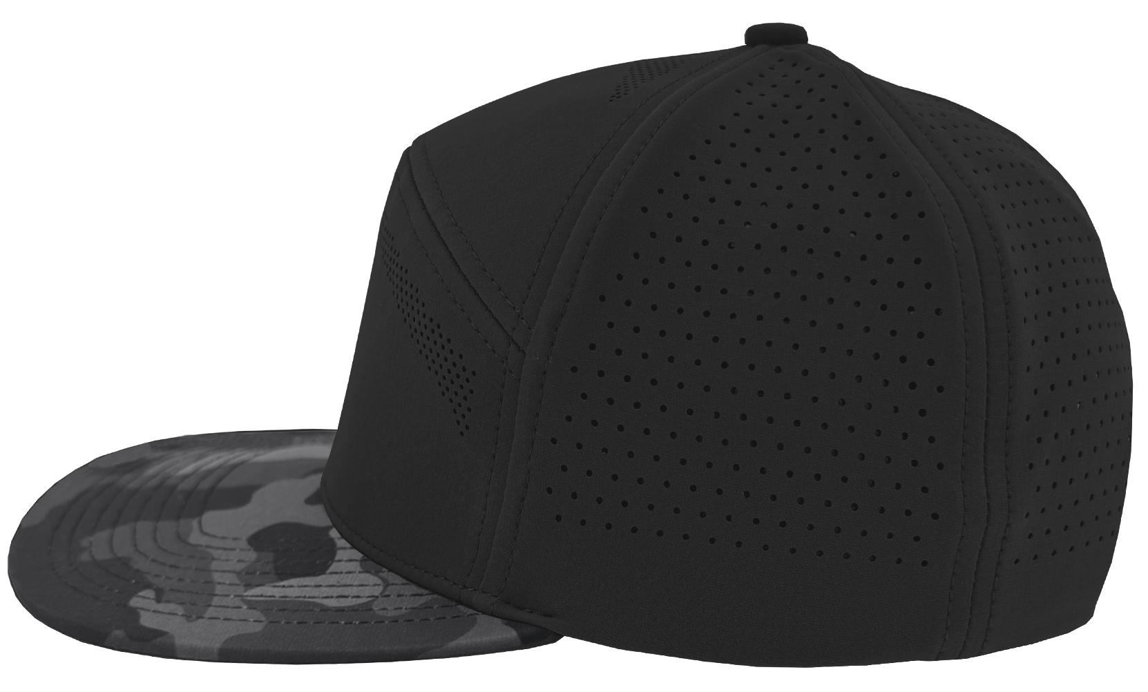 Osprey Elite Black camo perforated flexfit hat
