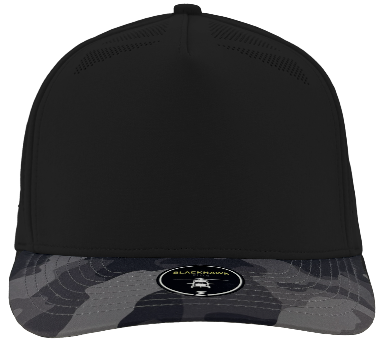 Blackhawk Elite black camo perforated flexfit hat