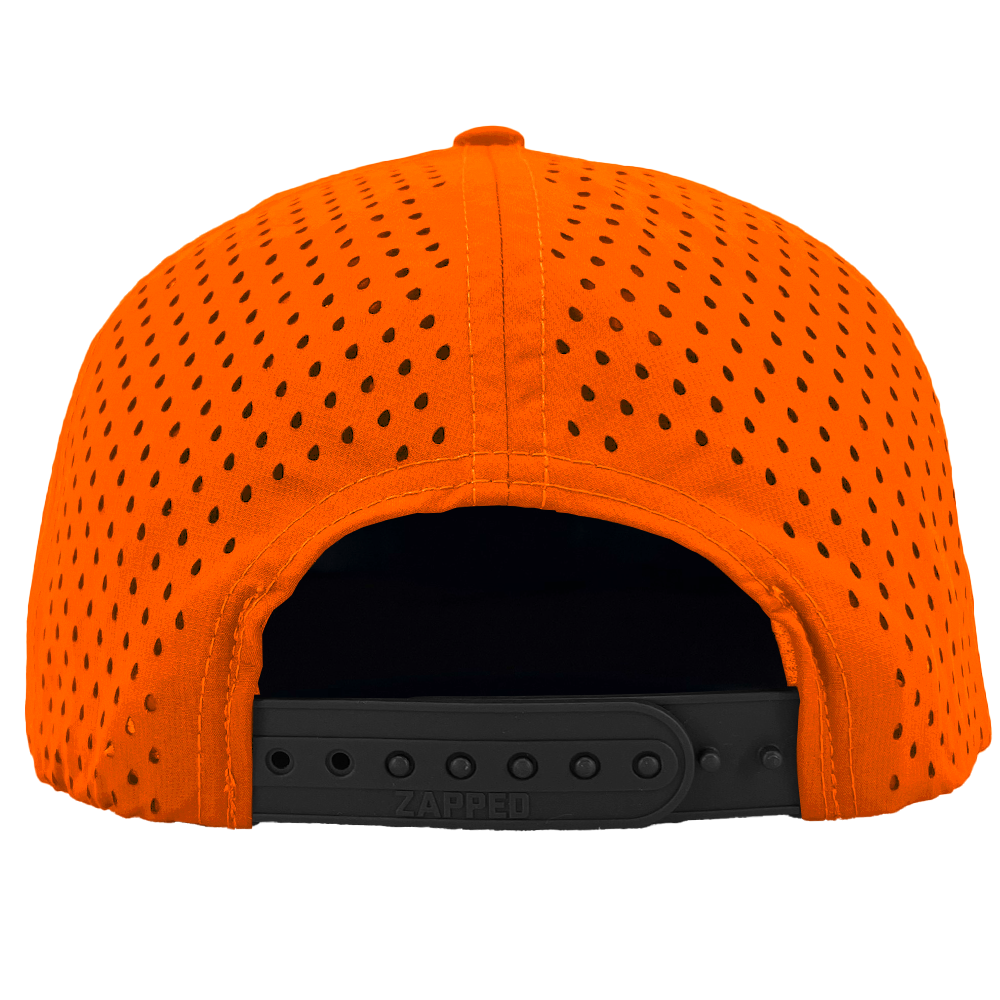 blaze orange zapped headwear snapback