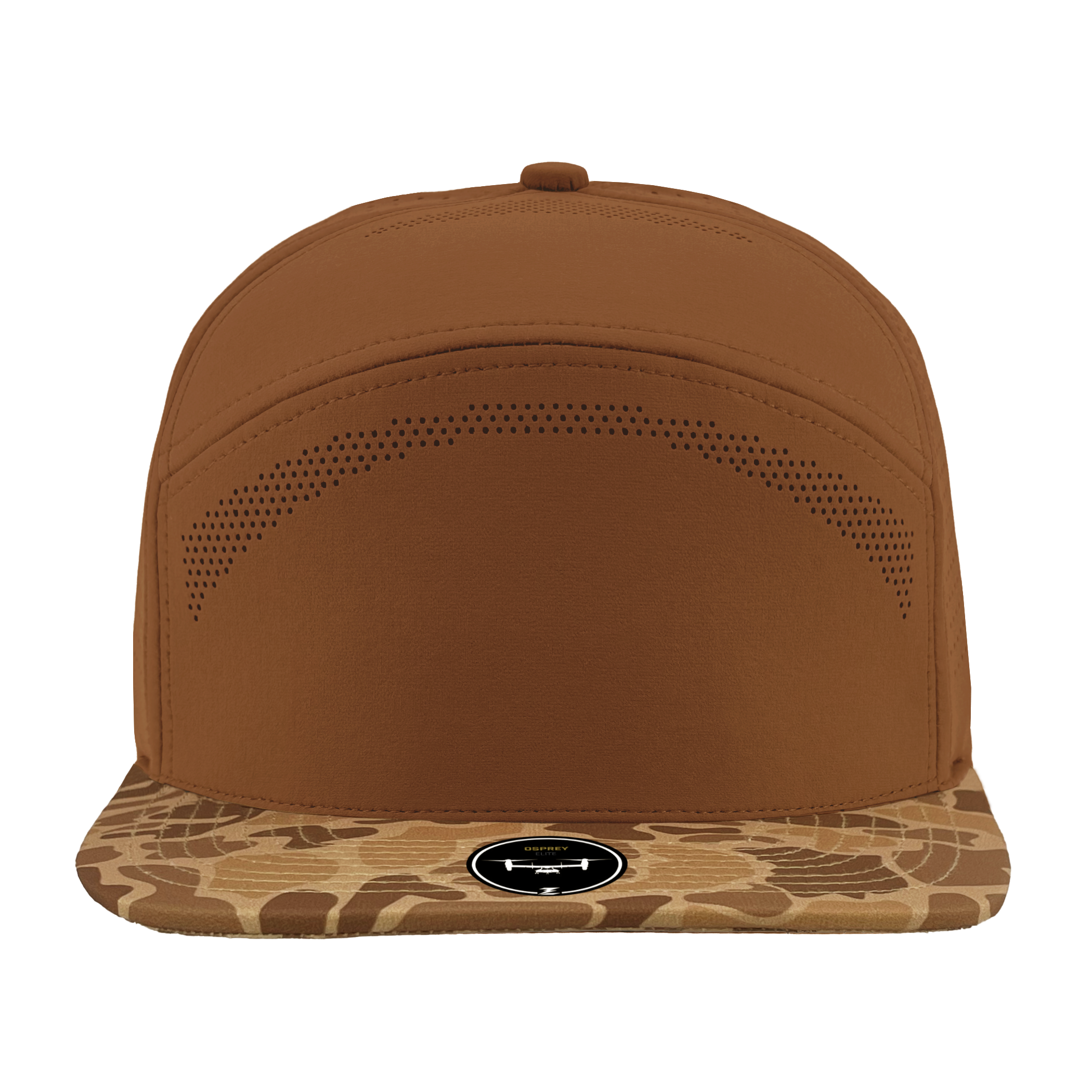 Osprey Elite Brown camo perforated flexfit hat