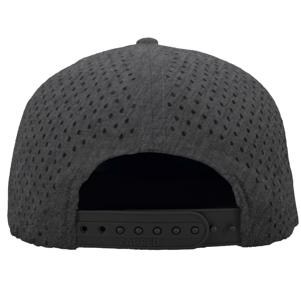 graphite snapback perforated hat