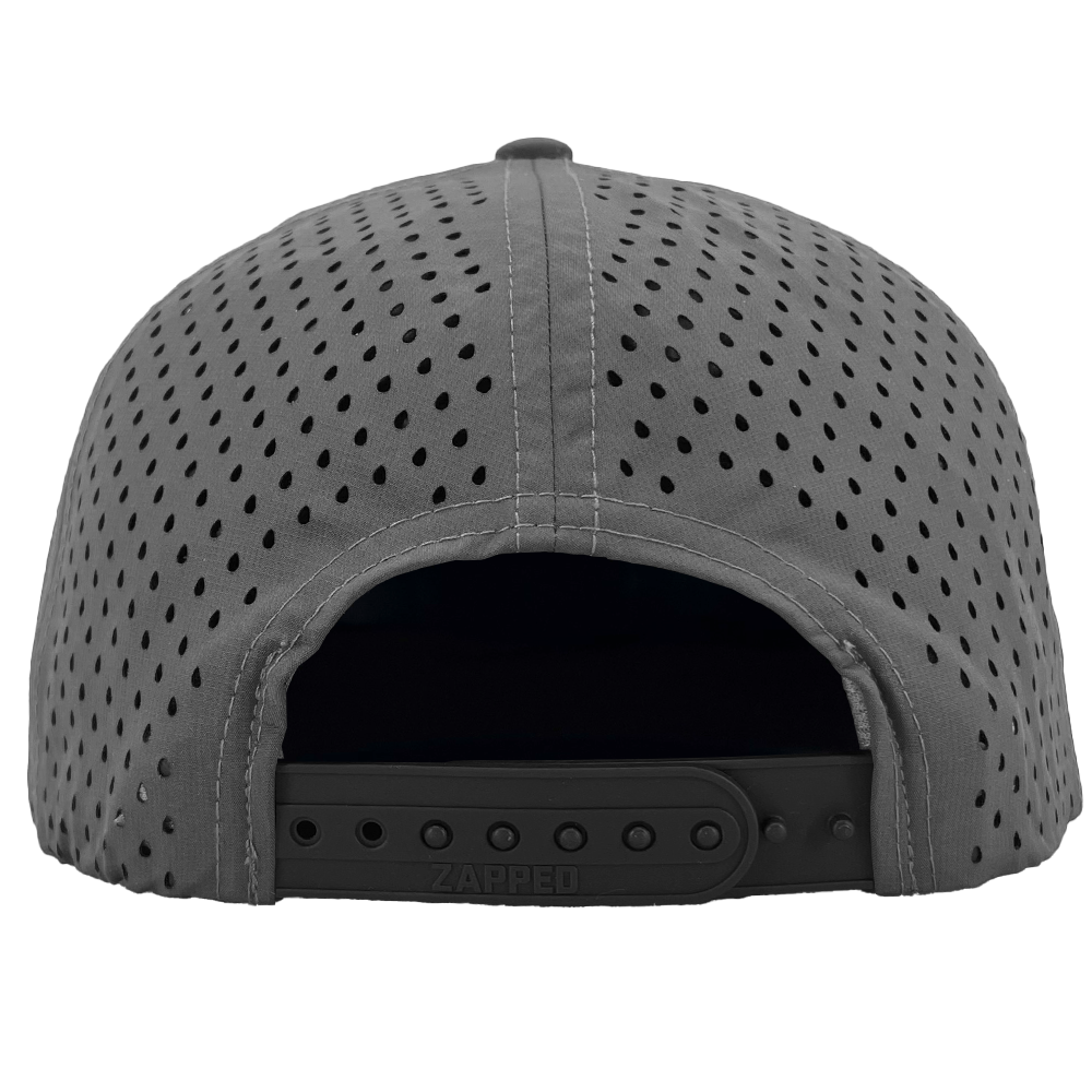 snapback perforated grey apache snapback hat