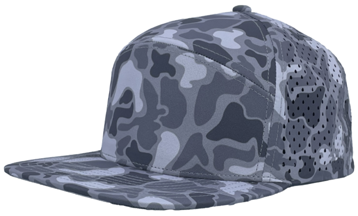 Grey old school camo osprey custom hat 
