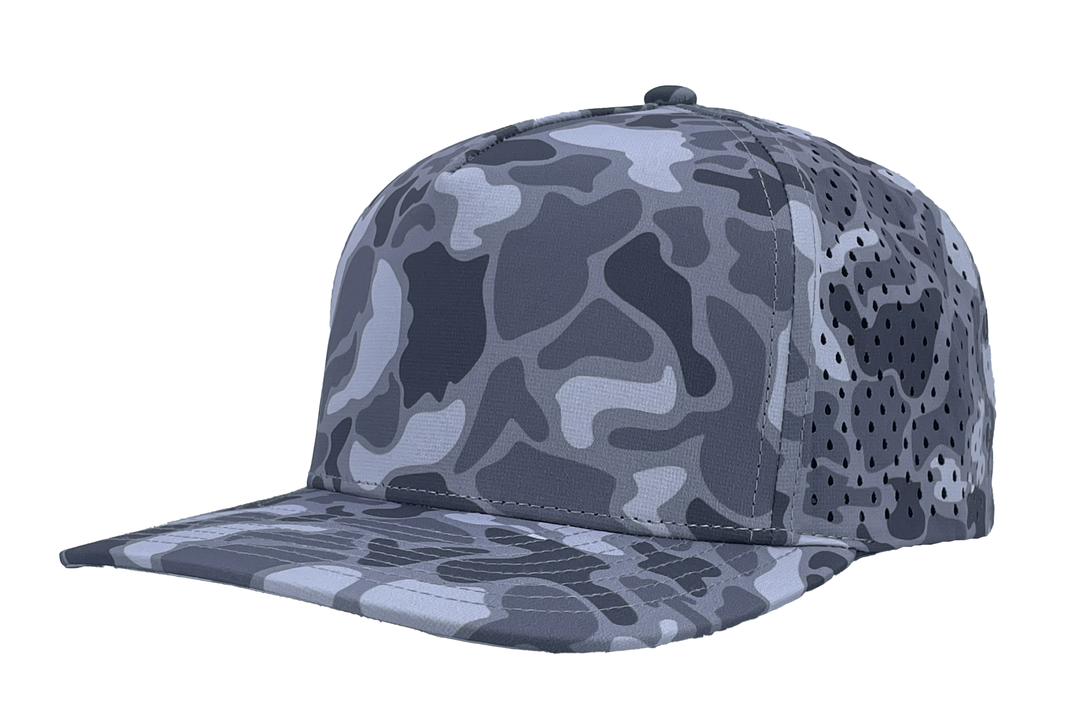 custom hat blackhawk grey camo slant view