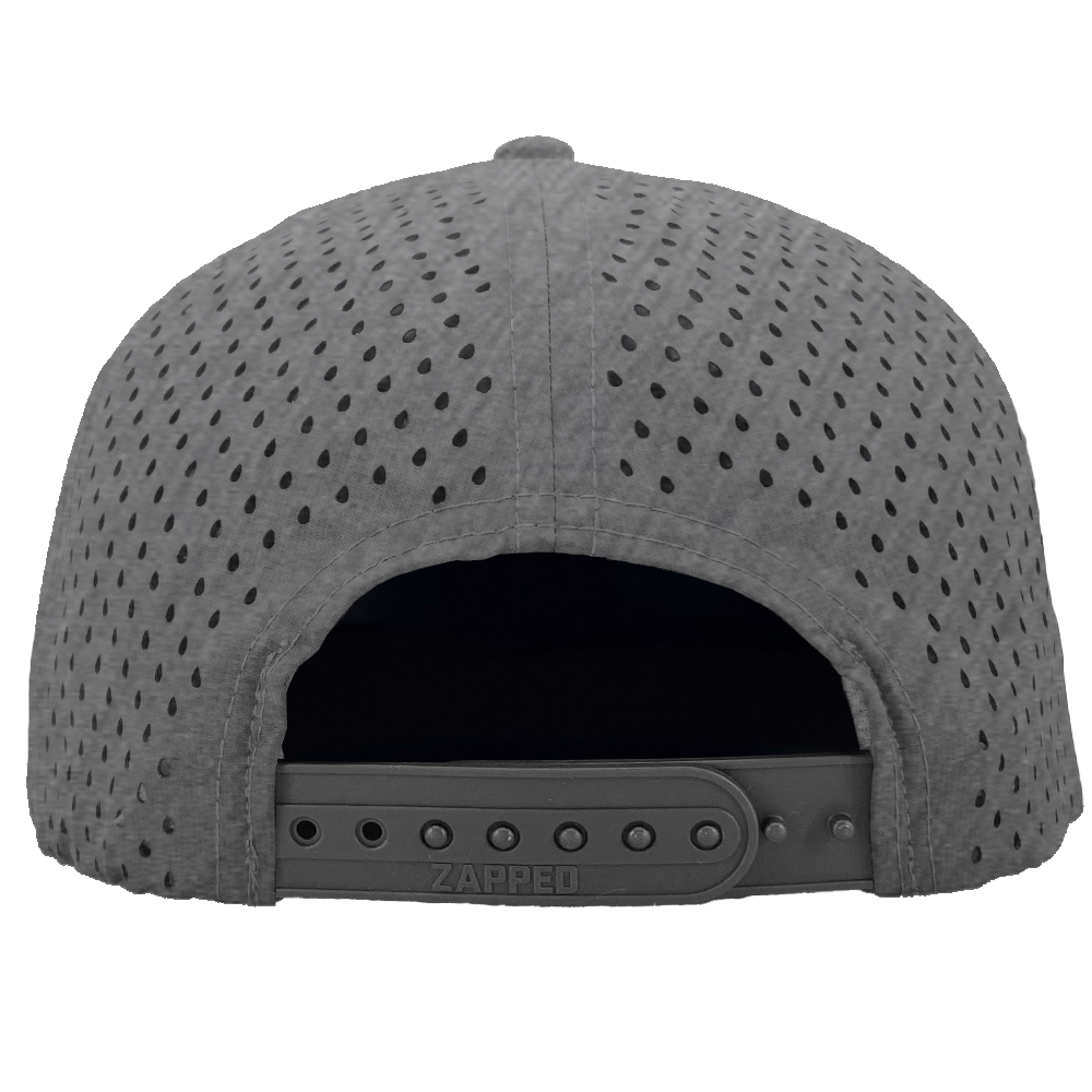 heather grey zapped headwear snapback