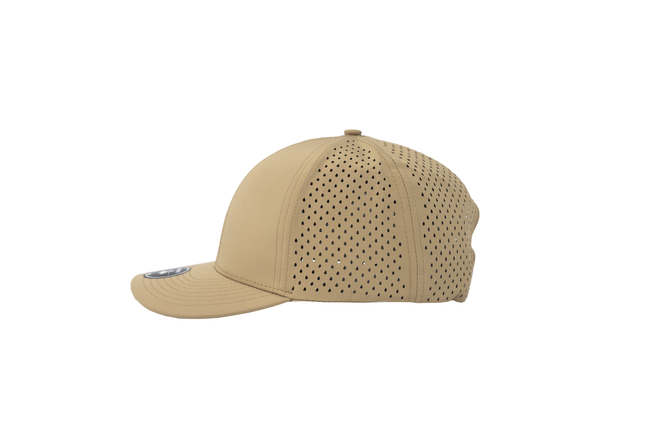 khaki apache side view perforated Custom Hat 