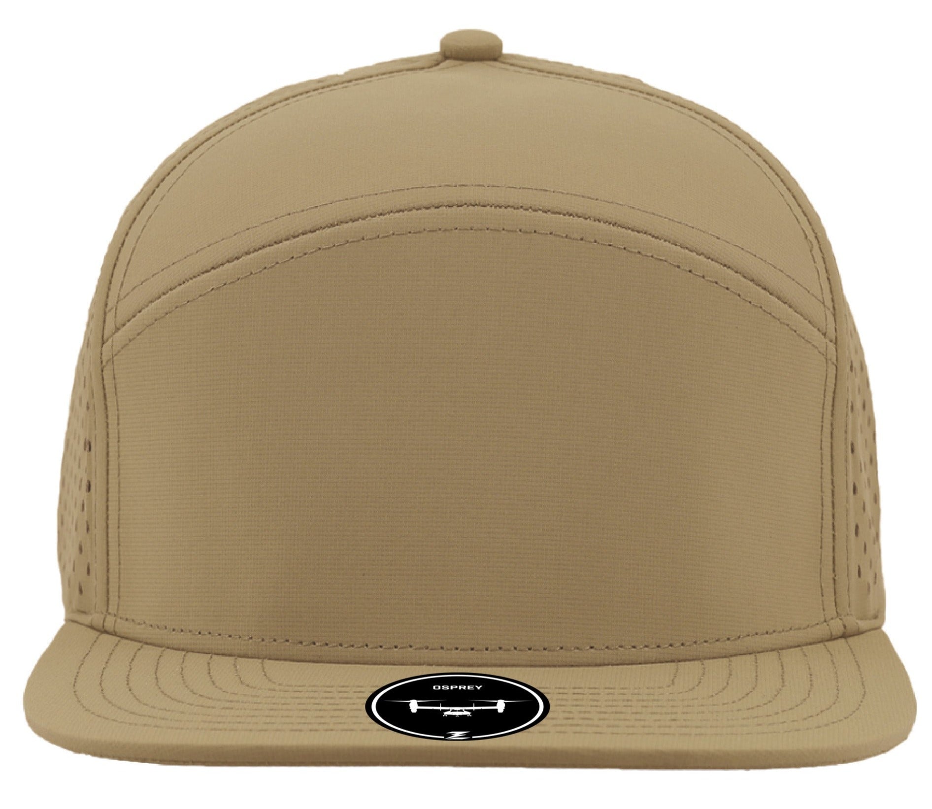 osprey Custom Hat khaki snapback 7 panel hat