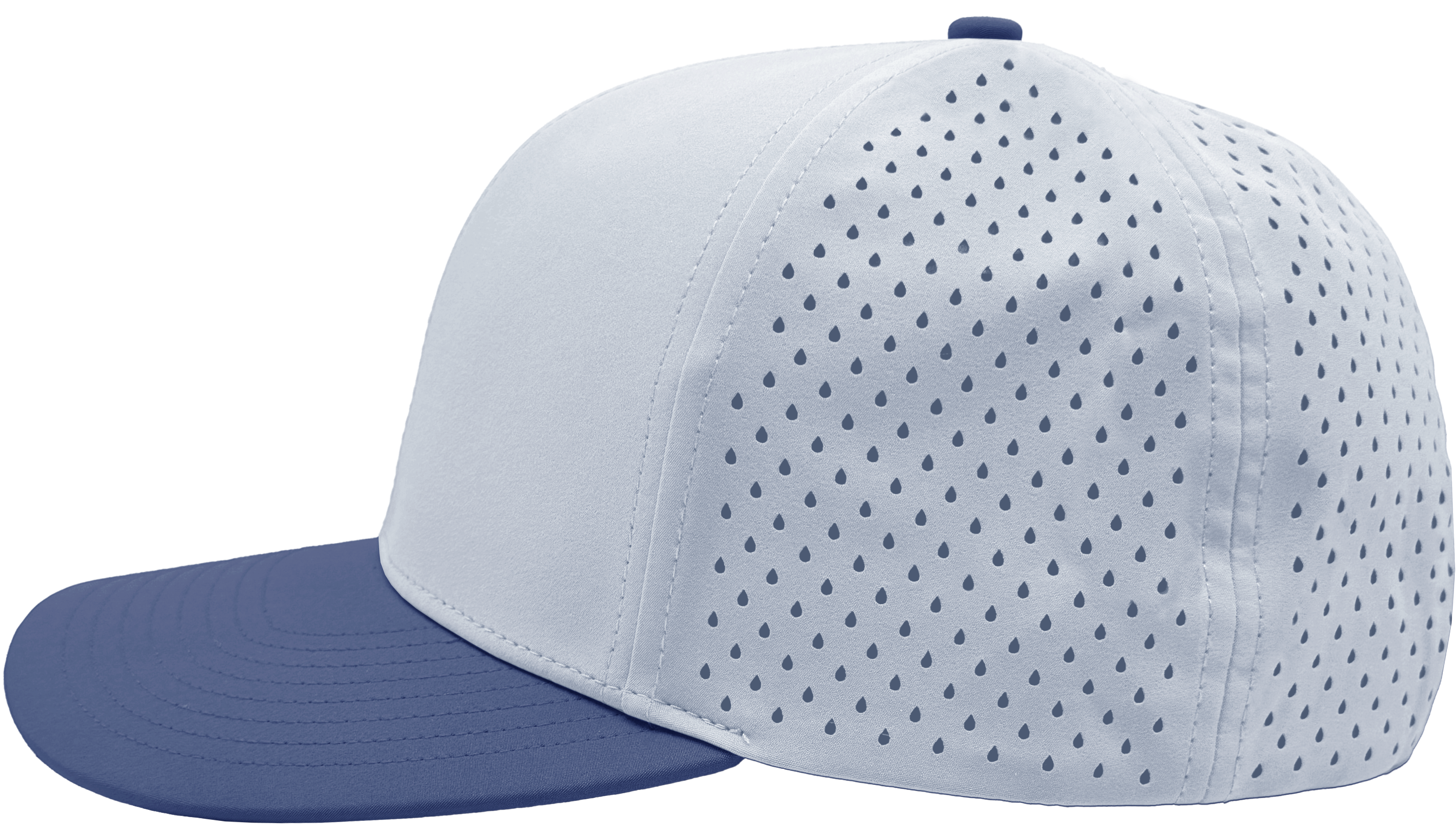 custom 6 panel hat bomber model light blue royal blue