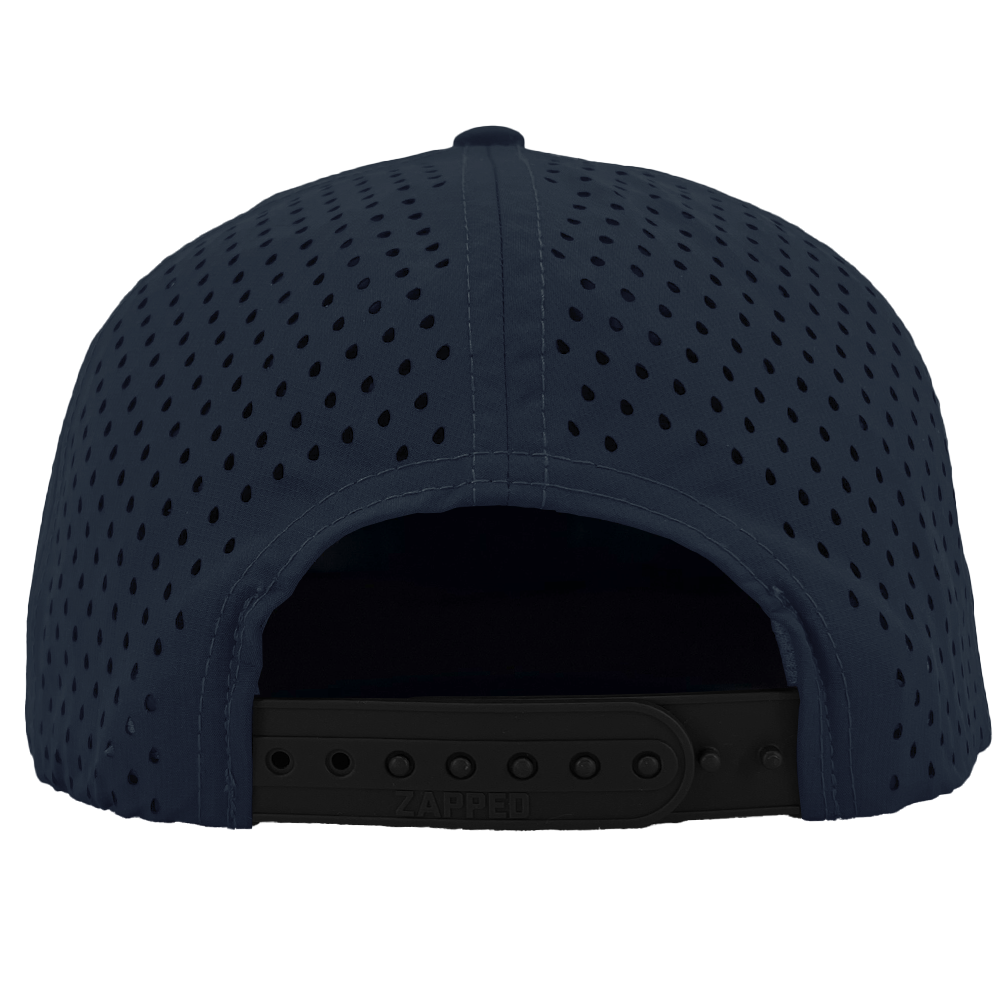 navy zapped headwear snapback