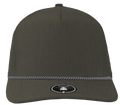 Blackhawk Graphite grey chainlink rope  5 panel snapback hat