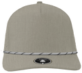 Blackhawk Heather grey grey twisted rope brim snapback hat
