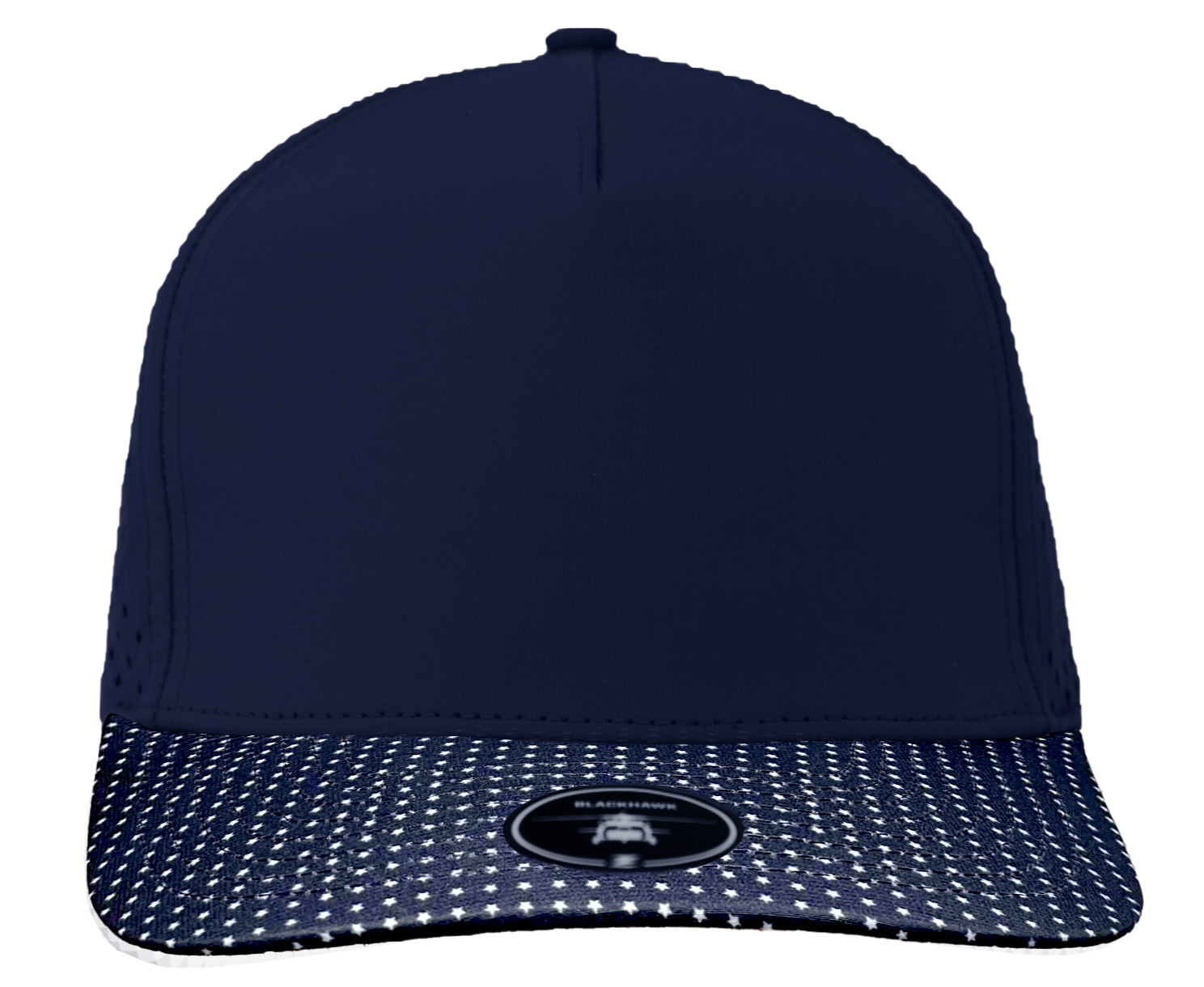 Navy american flag star brim hat