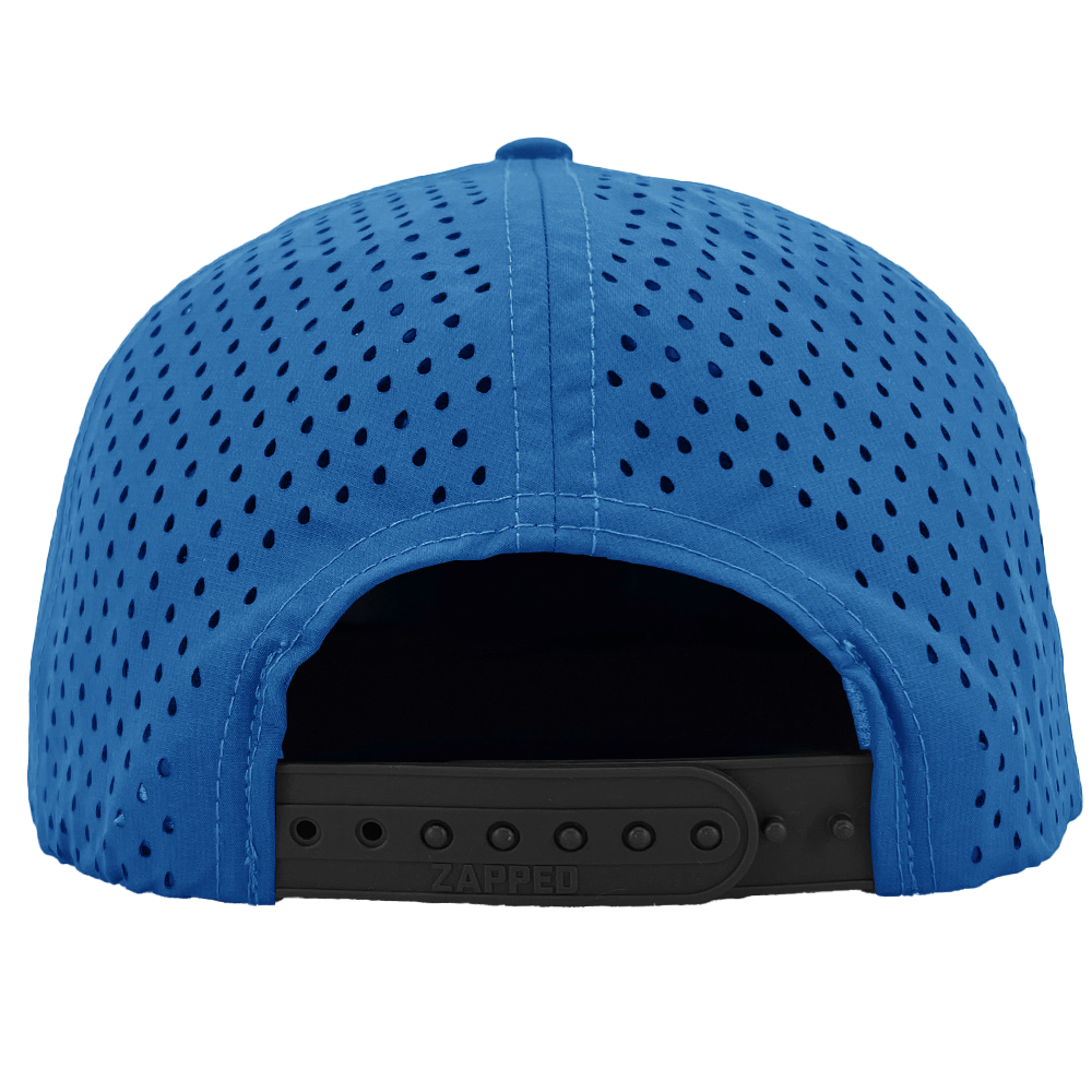 ocean blue zapped headwear snapback