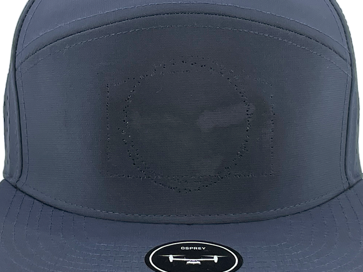 Osprey Light Navy Blue with Stitch Marks and Patch Residue