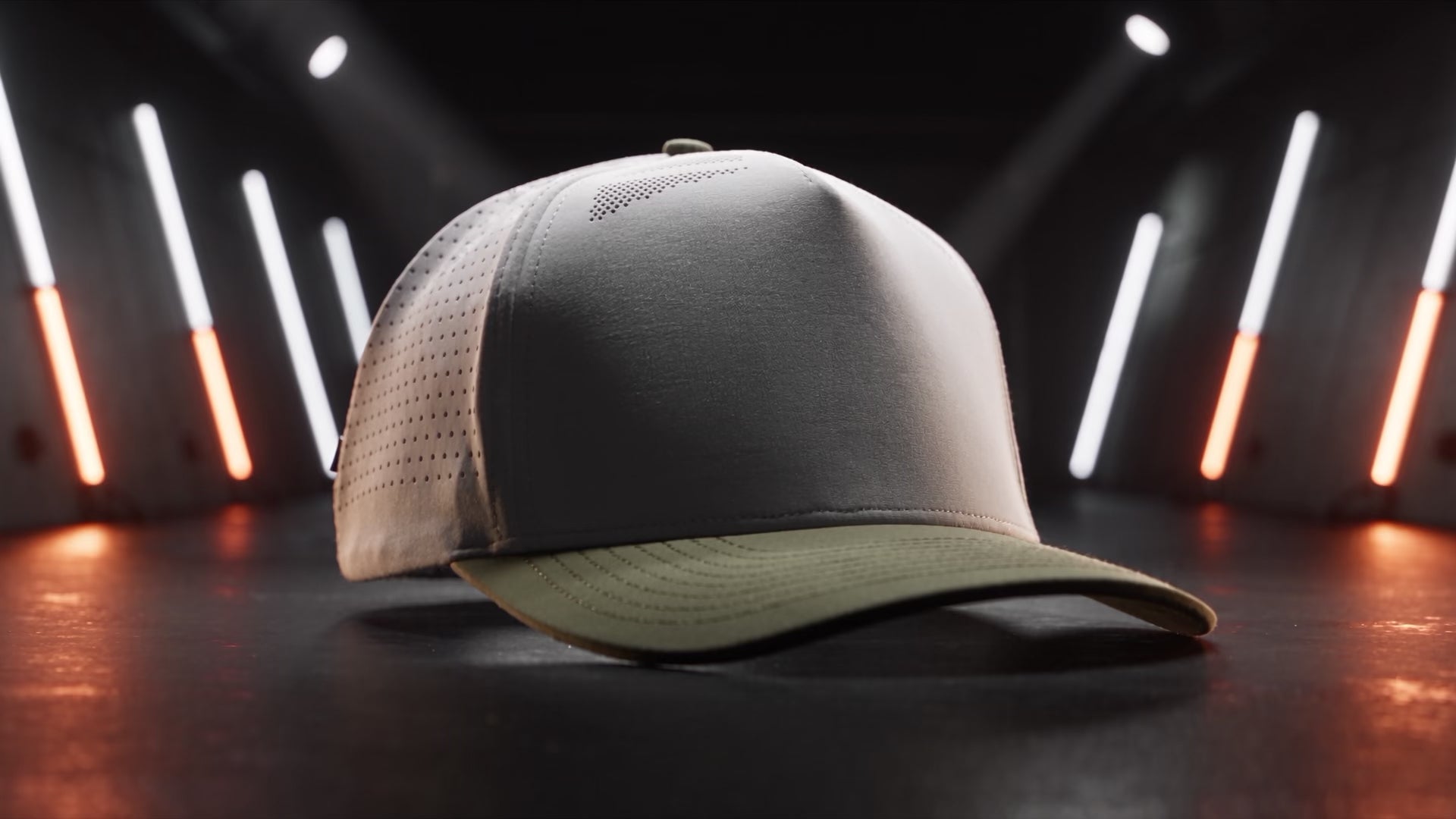silver loden steel blue silver blackhawk elite high airflow hat
