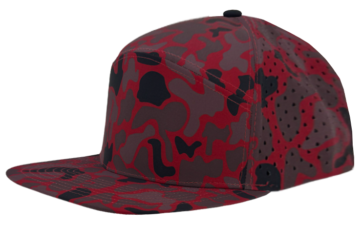 osprey university red camo 7 panel hat