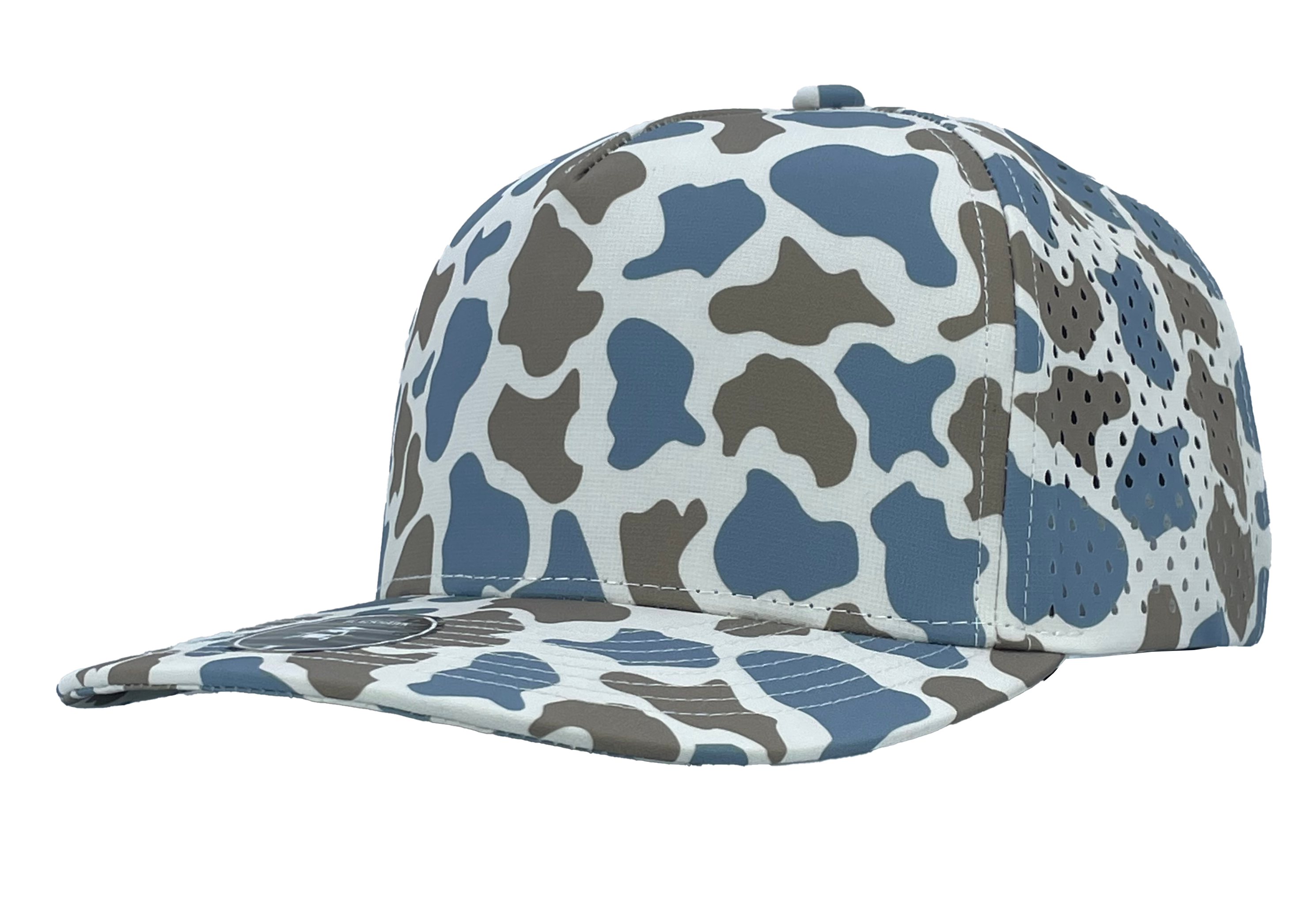 blue old school camo Custom Hat blackhawk snapback hat