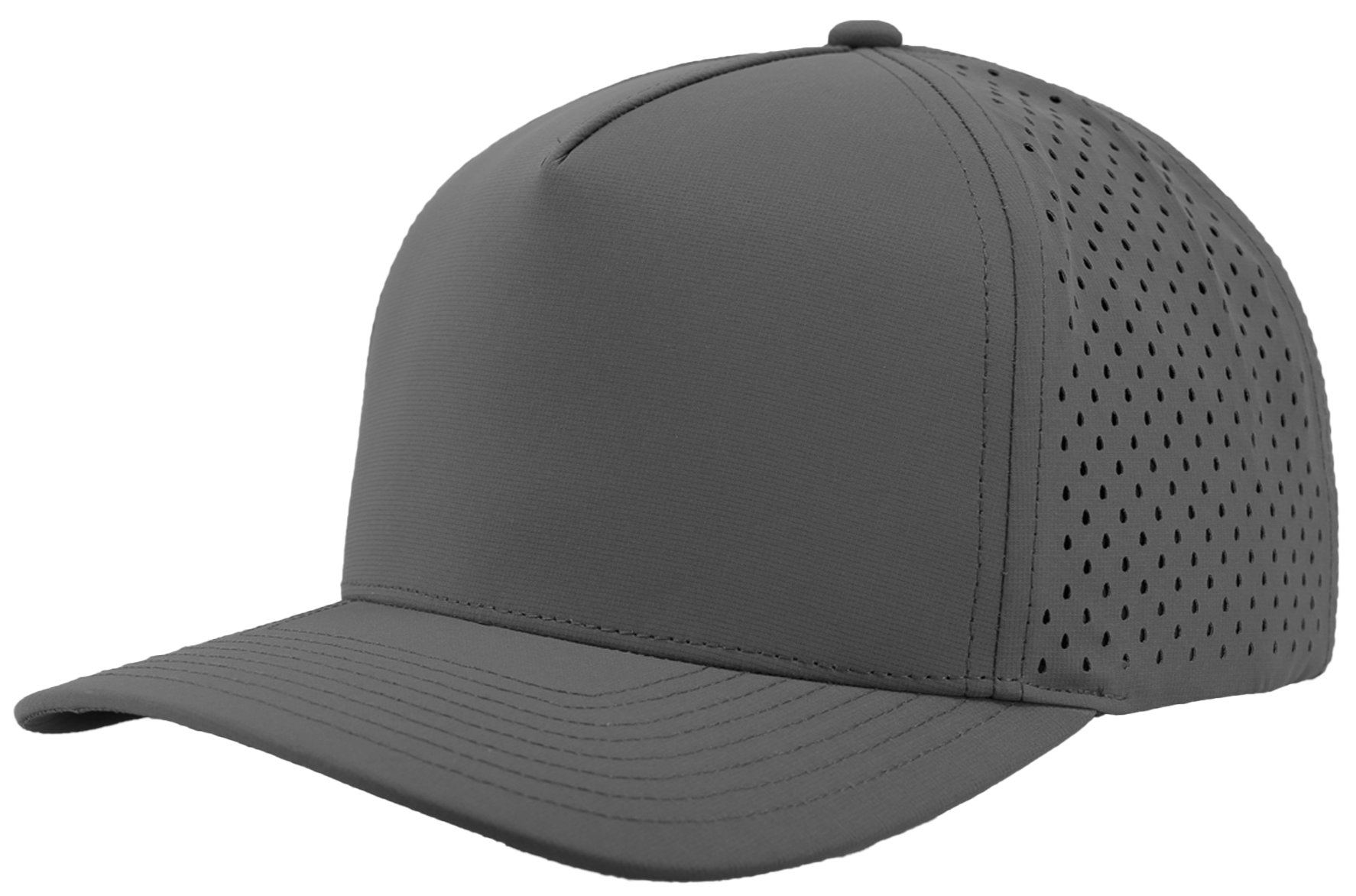 grey front side view of blackhawk by zapped headwear Custom Hat 