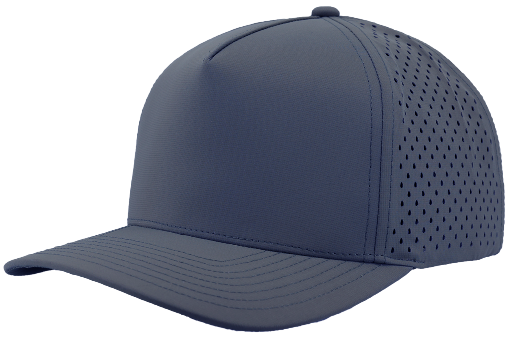 light navy blackhawk front side view Custom Hat 
