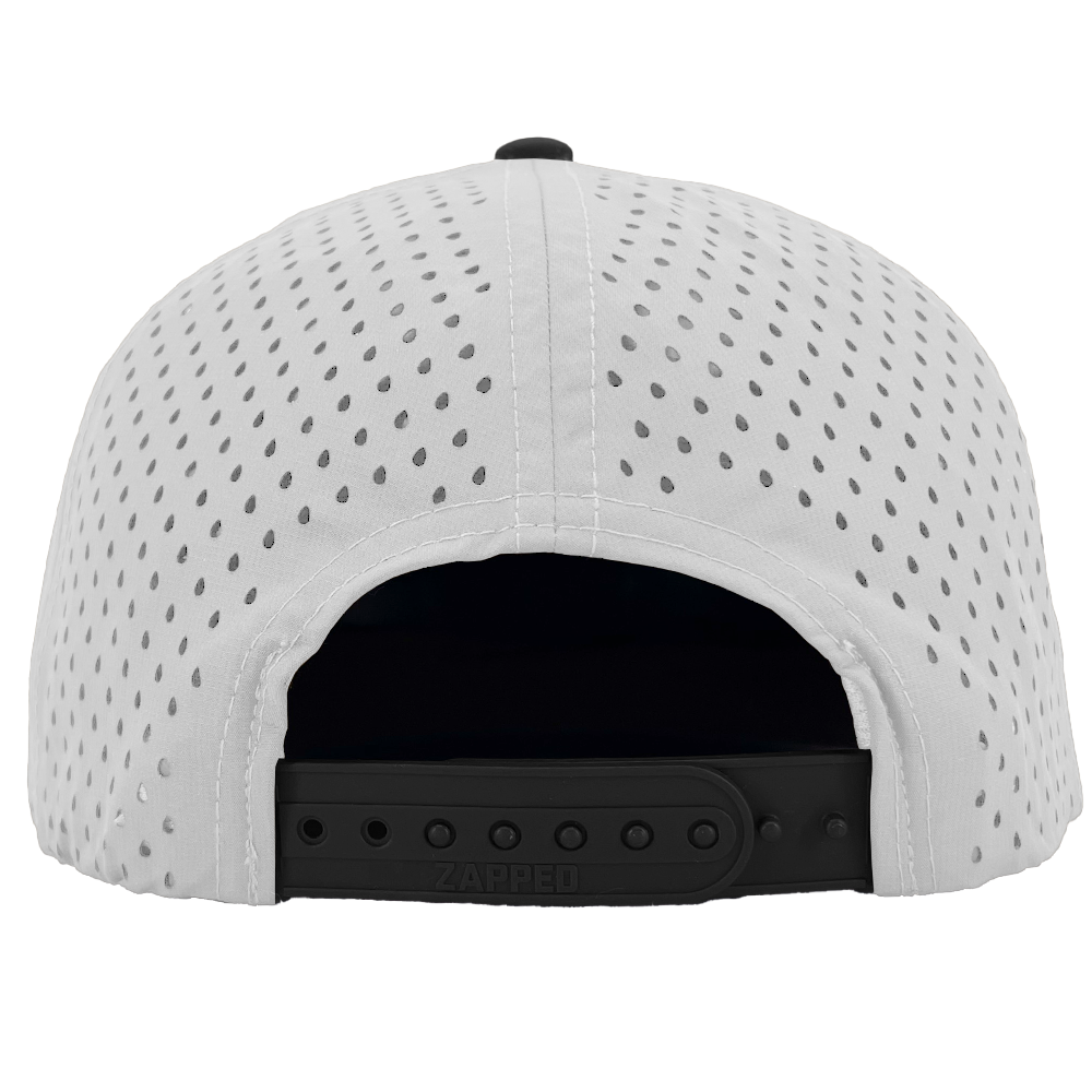 Custom hat for embroider 6 panel white black