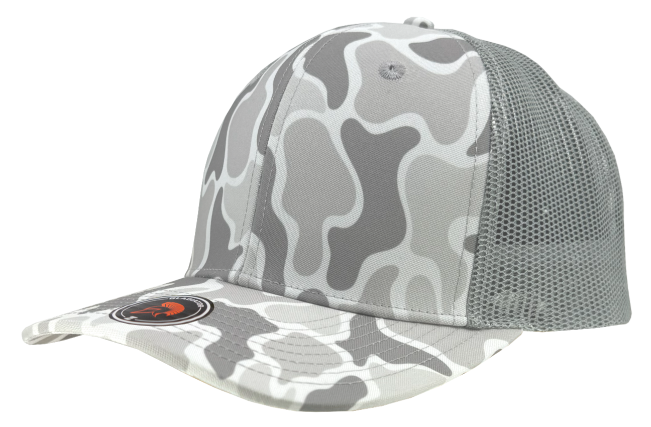 white old school camo trucker hat 112 