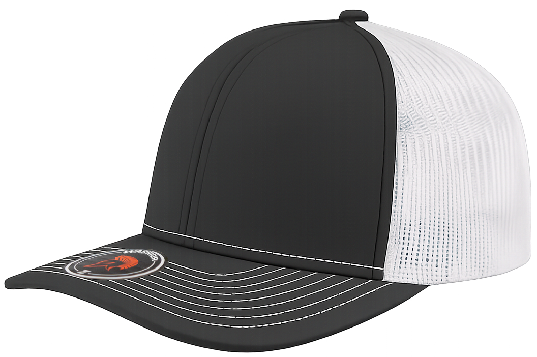 black white trucker hat snapback richardson 112 clone