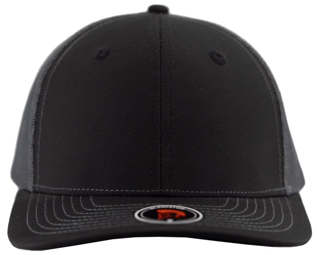 Gladiator- Custom Hat Water Repellent hat-Zapped Headwear-Charcoal-Black-Snapback-Custom hat-Zapped Headwear
