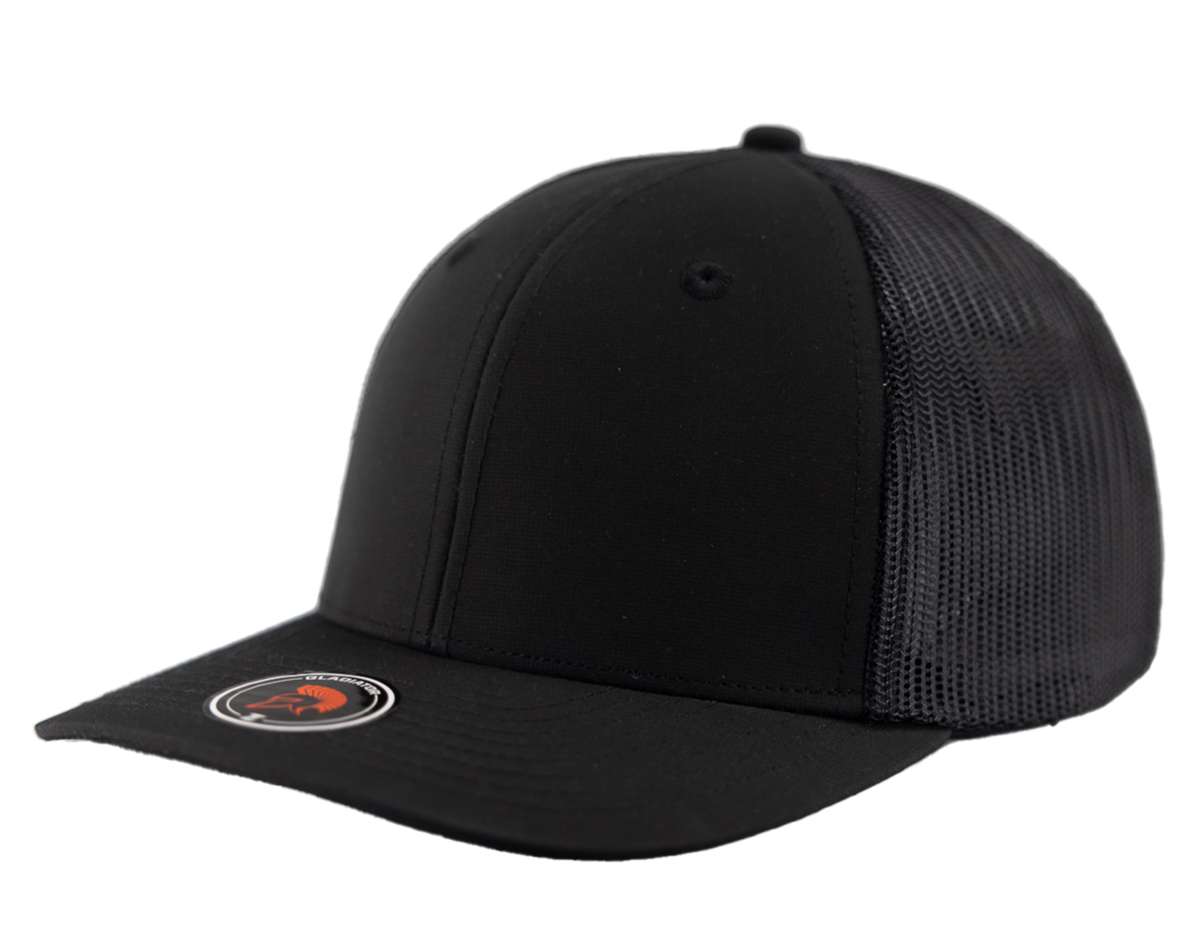 Gladiator-Custom Hat Water Repellent hat-Zapped Headwear-Black-Snapback-Custom hat-Zapped Headwear-side