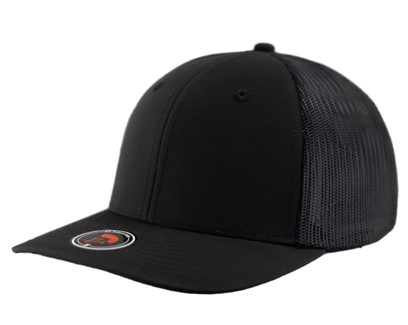 Gladiator-Water Repellent hat-Zapped Headwear-Black-Snapback-Custom hat-Zapped Headwear-side