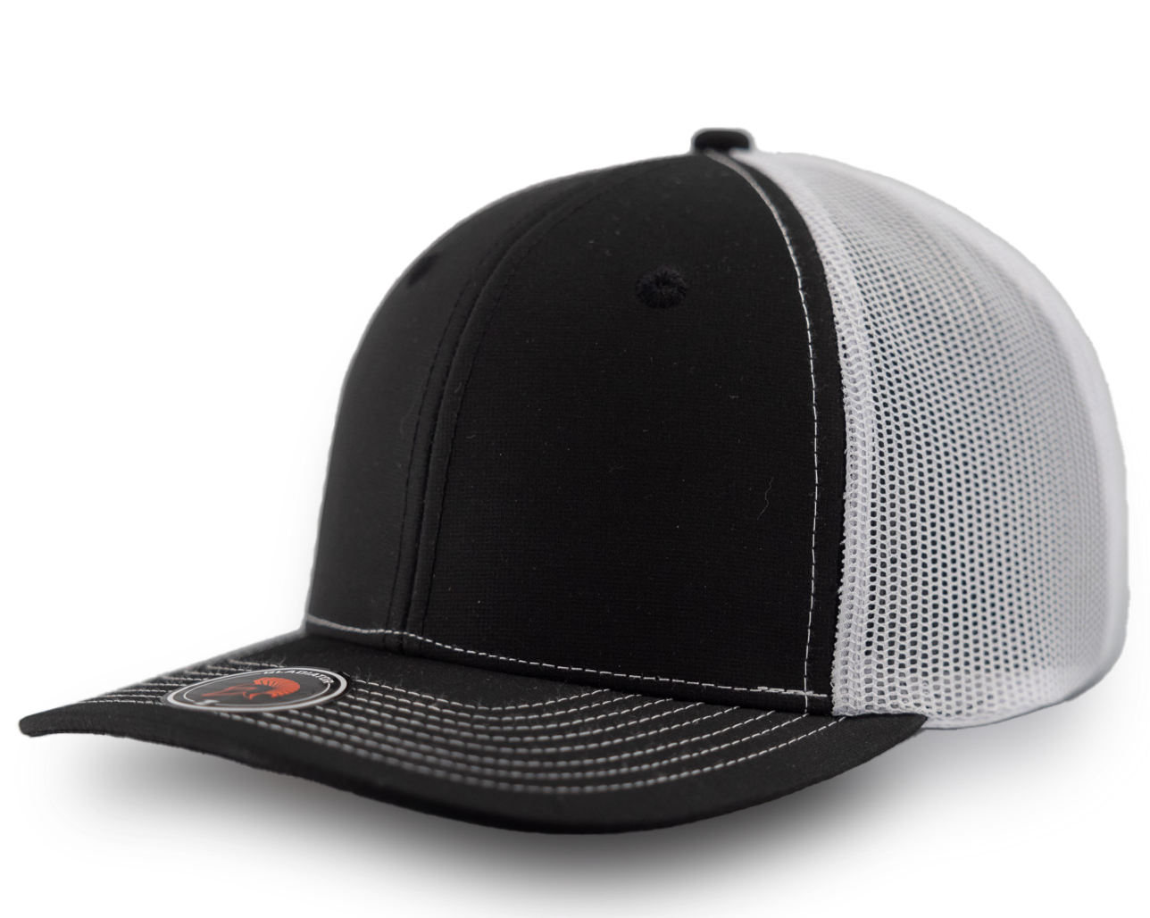 Gladiator-Water Repellent hat-Zapped Headwear-Black-white-Snapback-Custom hat-Zapped Headwear-side