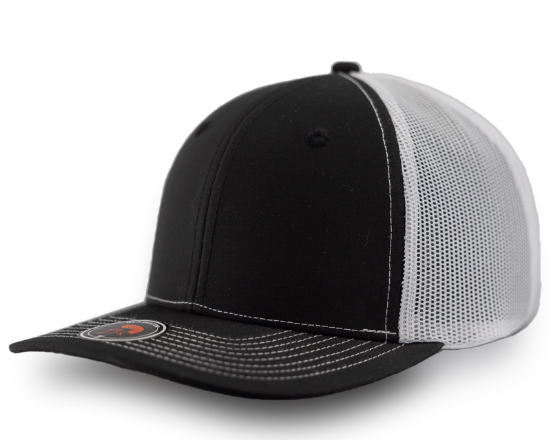 Gladiator-Water Repellent hat-Zapped Headwear-Black-white-Snapback-Custom hat-Zapped Headwear-side