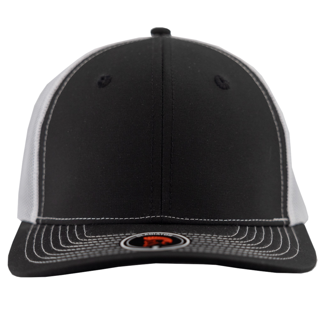Gladiator-Water Repellent hat-Zapped Headwear-Black-white-Snapback-Custom hat-Zapped Headwear