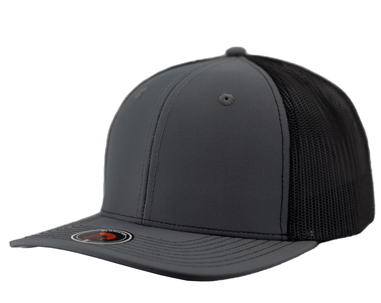 Gladiator-Water Repellent hat-Zapped Headwear-charcoal-black-Snapback-Custom hat-Zapped Headwear-side