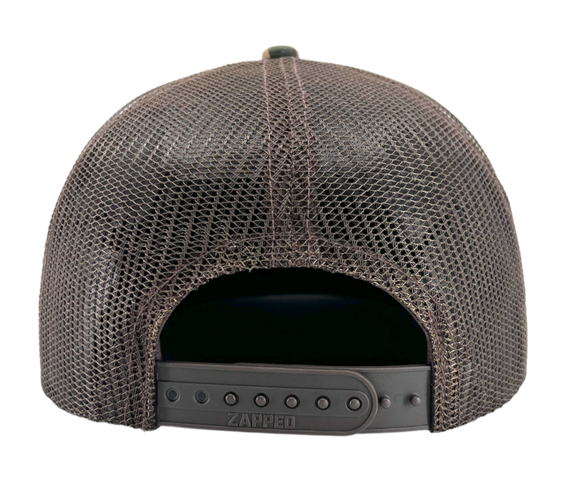 COBRA-7-panel-Zapped Headwear-Brown-Snapback-Zapped Headwear