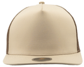 MARINE-Water Repellent hat-Zapped Headwear-Khaki-coffee-Side-Zapped Headwear-Snapback-five panel-custom hat