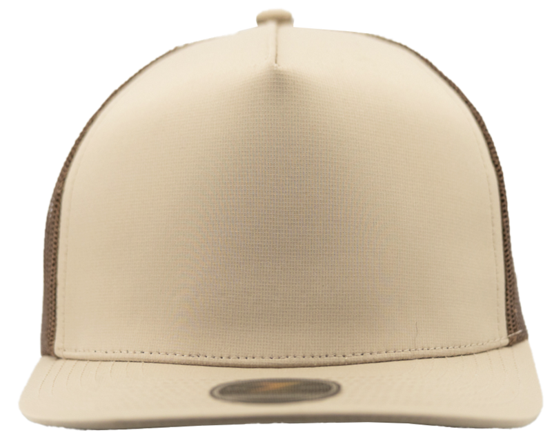 MARINE-Water Repellent hat-Zapped Headwear-Khaki-coffee-Side-Zapped Headwear-Snapback-five panel-custom hat