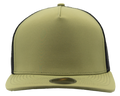 MARINE-Water Repellent hat-Zapped Headwear-Loden-Black-Front-Snapback-five panel-custom hat
