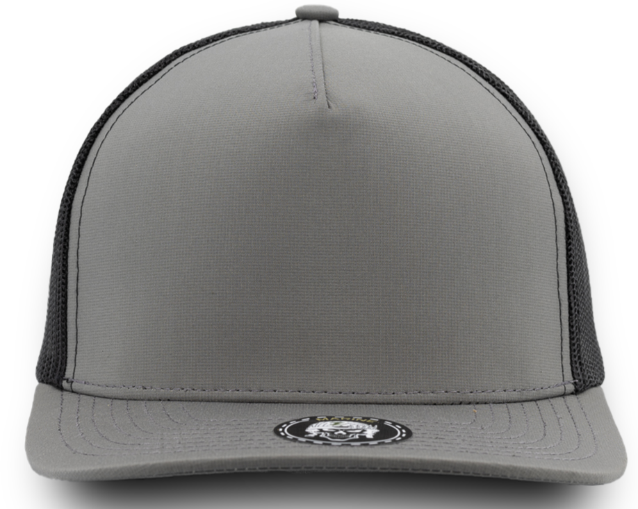 MARINE-Water Repellent hat-Zapped Headwear-Charcoal-Black-Snapback-Custom hat-Zapped Headwear