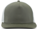 MARINE-Water Repellent hat-Zapped Headwear-olive-grey-Snapback-5 panel-Zapped Headwear