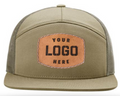 Richardson 168-7-panel-Richardson-Leather patch hat-Custom hat-Khaki/Loden-Zapped Headwear